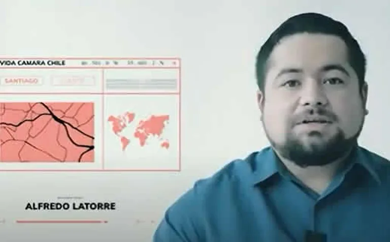 Alfredo Latorre durante su testimonio en video