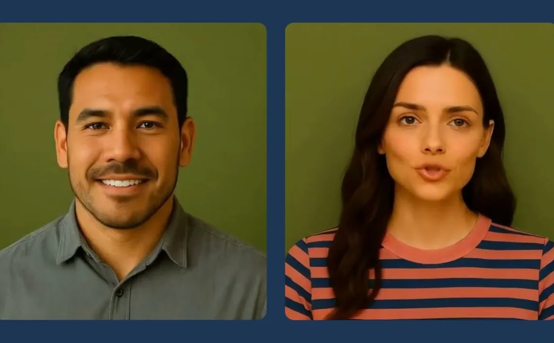 Dos presentadores a cámara en el video que explica qué es TIPartner