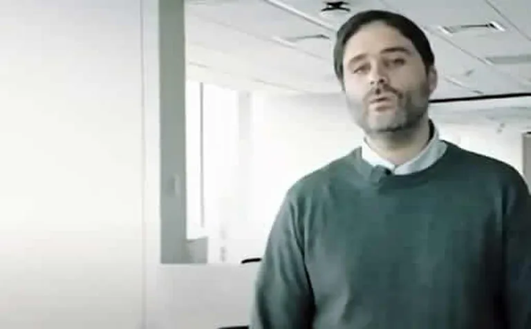 Daniel Assis durante su testimonio en video
